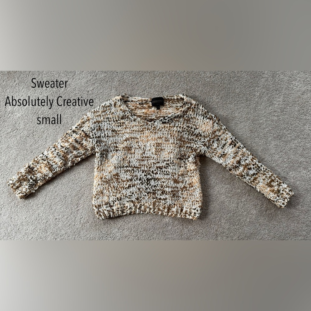 Brown Multi Color Sweater